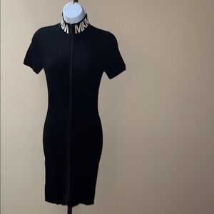 MICHAEL Michael Kors Ribbed Short Sleeve Zip Front Dress Dress Women’s Size XS